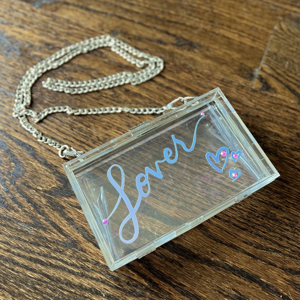 *SOLD* Taylor Swift “Lover” Eras Tour Stadium Approved Acrylic Box Clutch/Purse